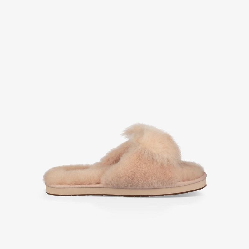 Chausson UGG Mirabelle Femme Blanche Soldes 617FVUNA